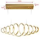 Lampadario Sospensione LED 58W Luce Bianco Caldo 3000K 3600lm Design Moderno