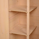 Casetta Box da Giardino in Legno di Abete 75x56x115 cm 