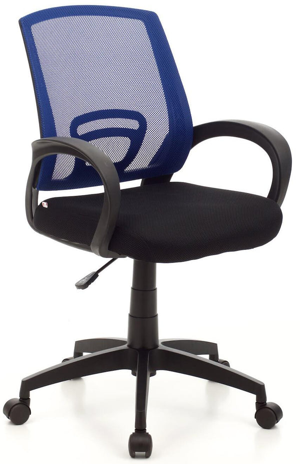 acquista Chaise de bureau opérative en tissu bleu chambre