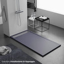 Piatto Doccia in Pietra Bonussi Trivor Antracite Varie Misure