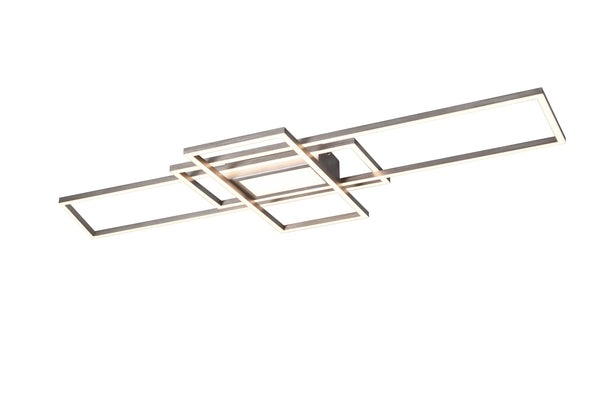 Plafonnier LED d'intérieur en métal nickel mat online