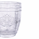 Set 6 Bicchieri per Acqua in Vetro Decorato 235 ml Villa d'Este Home Tivoli Syrah