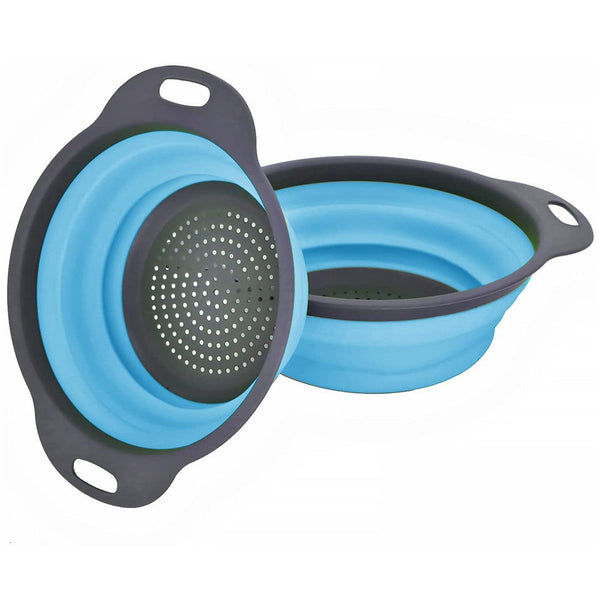 Lot de 2 Passoires Rondes Pliables en Silicone Antidérapant et Gain de Place acquista