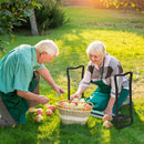 Inginocchiatoio da Giardino Pieghevole in Acciaio con Cuscinetto in Gommapiuma 58x28x49 cm 