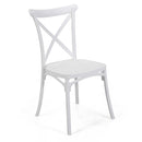 Sedia 47x51xh90 cm in Plastica Cross Bianco