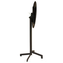 Tavolo Alto Vega Ø60x102 h cm in Acciaio Taupe