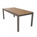 Tavolo Cayman Allungabile 160/240x95x75 h cm in Alluminio Taupe