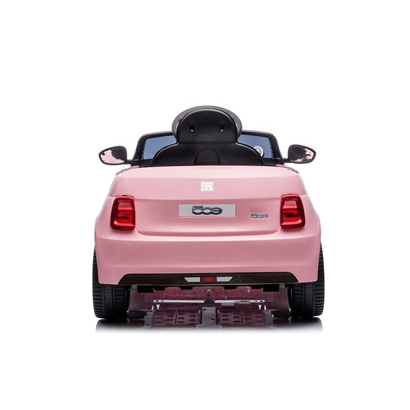 Auto Elettrica per Bambini Licenza Ufficiale Fiat 500e Batteria 12V Luci LED Rosa      