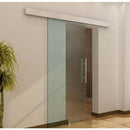 Porta Scorrevole Vetrata 90x205 cm Temperata Satinata 
