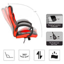 Sedia Gaming 59x120 cm in Similpelle Rosso