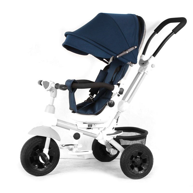 Passeggino Triciclo con Sedile Girevole 360° Miller Baby Swing Blu