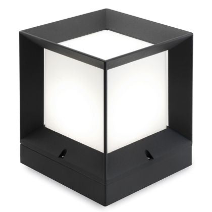 sconto Lampadaire Point Lumineux Carré Couleur Gris pour Outdoor Line Stage Livos