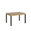 Tavolo Allungabile 120/380x90 cm Everyday Quercia Natura Gambe Antracite      