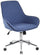 Chaise de bureau opérative en tissu bleu Tosini Santa Fe