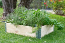 Fioriera da Giardino 80x120xH20 cm in Legno di Pino Grezzo