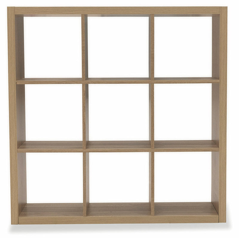 Libreria 9 Ripiani 113x113x39 cm in MDF Soriani Rovere