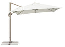 Ombrellone da Giardino Decentrato in Alluminio 3X3m con Maniglione Vorghini Handle Ecrù