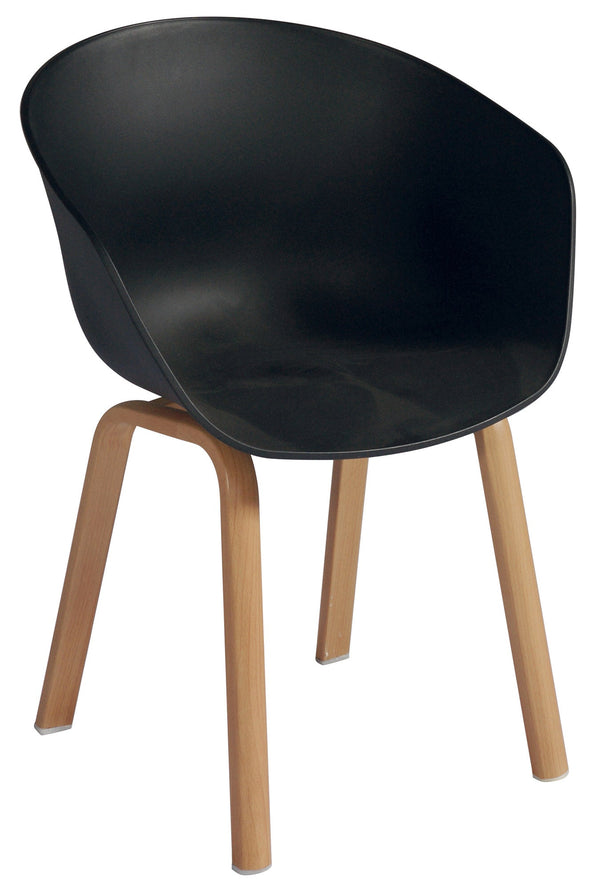 Chaise 65x51x80 cm en Polypropylène Fer et Onyx Noir online