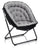 Fauteuil rembourré 77x70x92 cm en velours gris clair