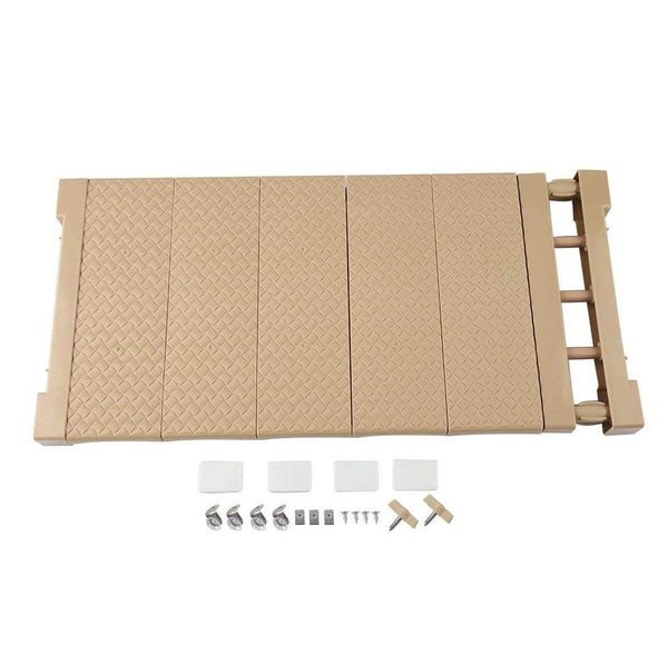 Étagère Extensible pour Armoires 35x45cm Étagère Télescopique pour Meubles Beige acquista