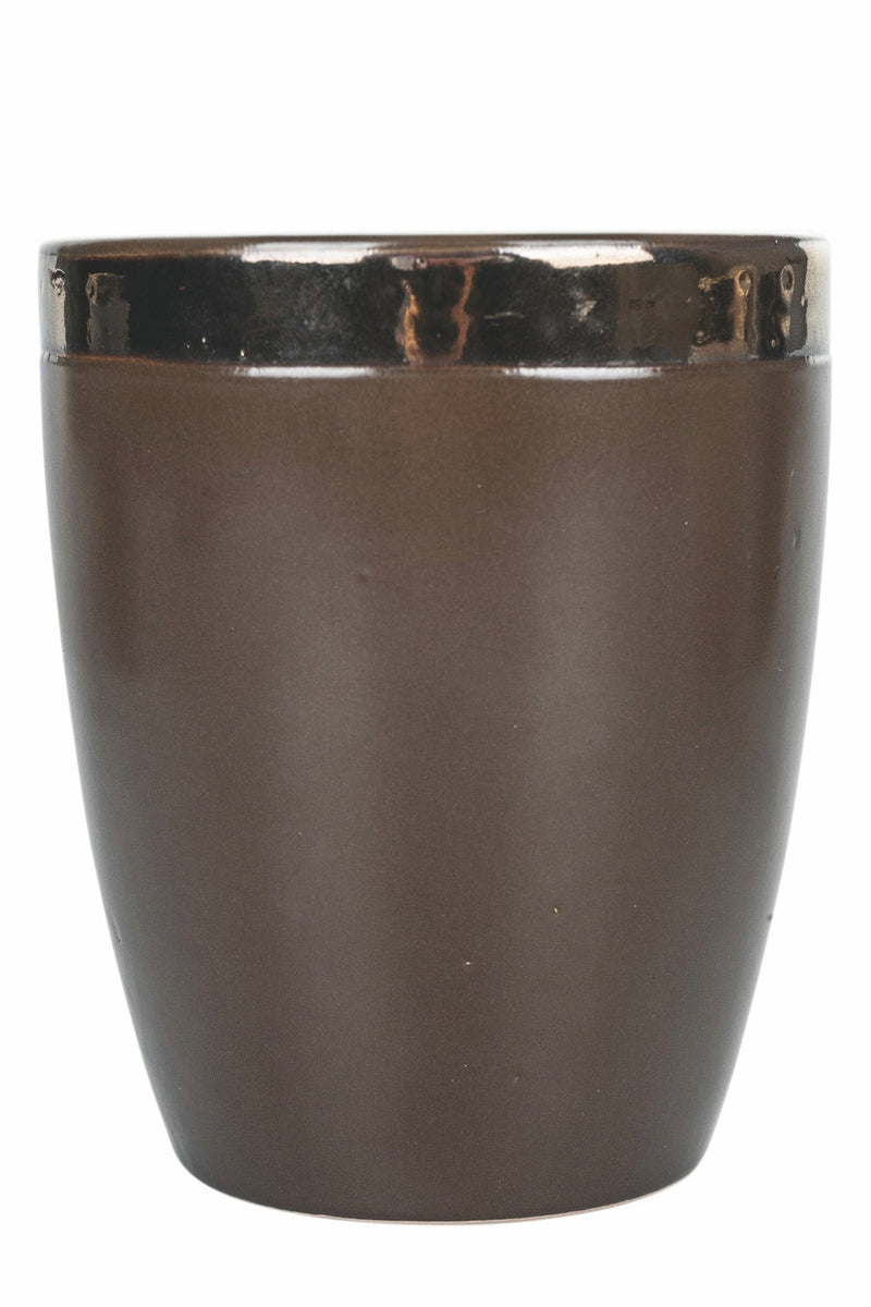 Set 6 Bicchieri per Acqua in Gres 330 ml Villa d'Este Home Tivoli Marrone Naima