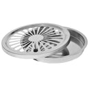 Cestino Gettacarte Posacenere Ø24,7 cm in Metallo Nero Opaco 10L per Interno Esterno