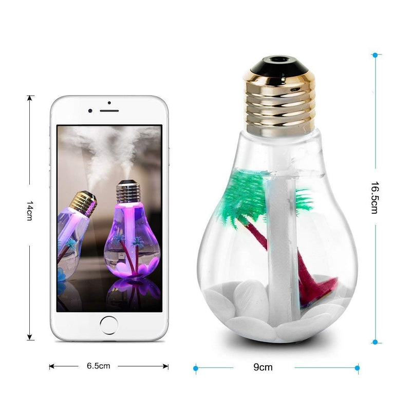 Diffusore di Aromi Oli Essenziali per Ambienti 400 ml a Forma di Lampadina