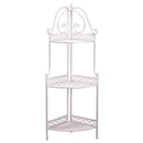 Scaffale per Piante in Metallo 3 Piani 49x33H126cm Aprilia Beige