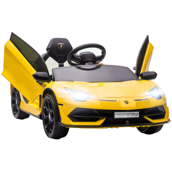 Macchina Elettrica per Bambini Licenza Lamborghini Aventador SVJ Roadster 12V Giallo online