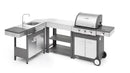 Modulo Componibile Tavolo Ompagrill Indian con Rubinetto e Scarico Compatibile BBQ Indianapolis in Acciaio Inox