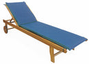 Cuscino per Lettino Prendisole 190x50x4 cm Soriani Blu