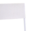 Set Tavolo e 2 Sedie Pieghevoli da Giardino in Ferro Spokane Bianco