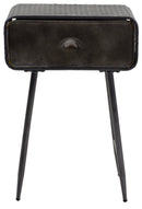 Mobiletto 1 Cassetto in Metallo Nero