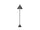 Lampada da Terra Ø40xH156 cm in Metallo Indi Nero