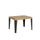 Table extensible 120-204x80x77 cm Chêne naturel flamme et anthracite