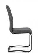 Set 4 Sedie 42x56x102h cm Kenneth Pu Antracite 