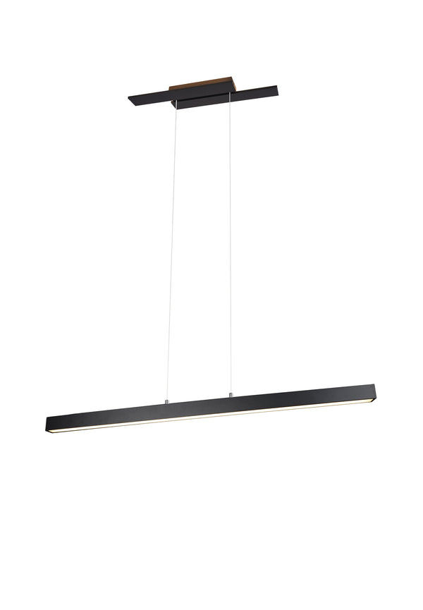 online Suspension LED d'intérieur en métal noir mat