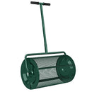 Spandiconcime 70x40x112 cm Capienza da 75L con Manico Regolabile a T e Maniglia Imbottita in Metallo Verde      