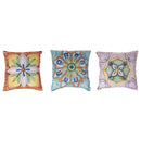 Set 3 Cuscini Decorativi 45x45 cm in Poliestere VdE Tivoli 1996 Infinito