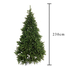 Albero di Natale Artificiale H230 cm Abete Appennino con 2267 Tips Verde
