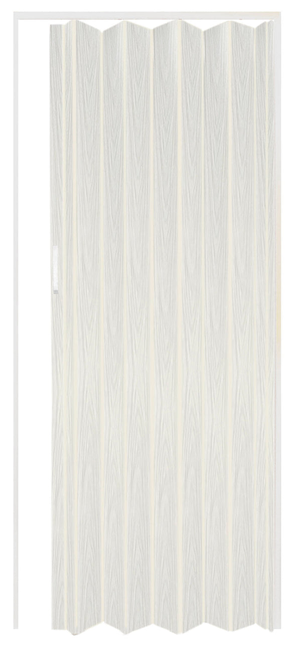 online Porte intérieure pliante 214x82 cm en PVC blanc veiné avec fermeture magnétique