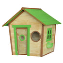 Casetta Gioco per Bambino in Legno 140x130x140 cm Fantasy Verde