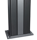 Doccia Solare Ibrida da Giardino 40L Miscelatore e Doccetta Lavapiedi Antracite