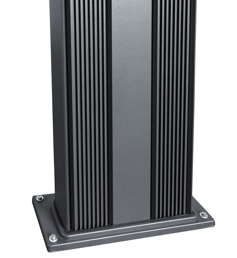 Doccia Solare Ibrida da Giardino 40L Miscelatore e Doccetta Lavapiedi Antracite