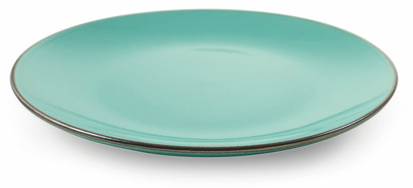 Set de 6 assiettes plates Ø27,5x3 cm en Gres VdE Tivoli 1996 Royal Light Green Water sconto