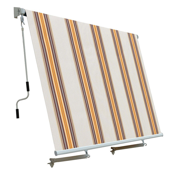 Store banne avec bras 250x300 cm tissu polyester rayé beige prezzo