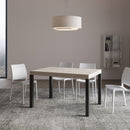  Tavolo Allungabile 140-400x90x77 cm Everyday Cashmere Gambe Antracite
