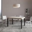  Tavolo Allungabile 140-400x90x77 cm Everyday Cashmere Gambe Antracite