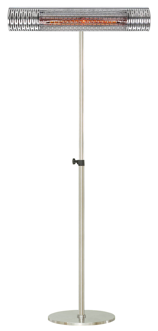 Chauffage Électrique Infrarouge au Sol 2000W avec Télécommande pour Extérieur Argent prezzo