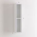 Pensile a Giorno 2 Vani da Soggiorno 17,5x16x78,2 cm TFT Belsk Bianco e Cemento